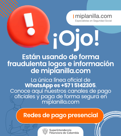 ¡Ojo! Están usando de forma fraudulenta logos e información de miplanilla.com