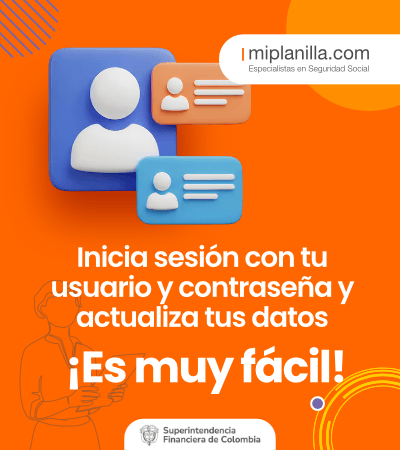 Inicia sesión con tu usuario y contraseña y actualiza tus datos ¡Es muy fácil!.